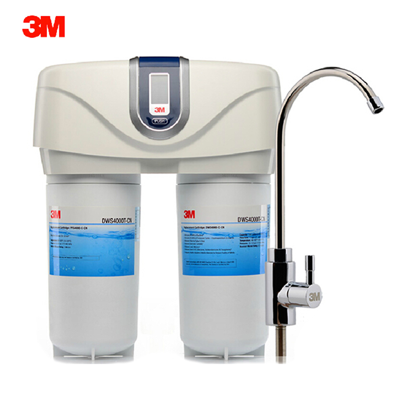3M 双子净智DWS 4000T-CN智能家用净水器无废水直饮矿物质净水机